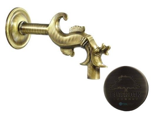 Black Oak Foundry Bologna Spout | Brushed Pewter Finish | S22-BP