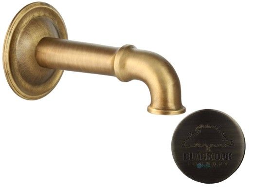 Black Oak Foundry Cortona Spout | Brushed Pewter Finish | S27-BP