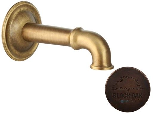 Black Oak Foundry Cortona Spout | Distressed Copper Finish | S27-DC