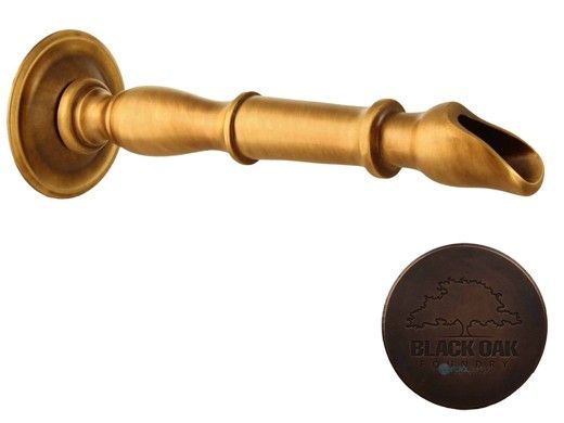 Black Oak Foundry Florentine Spout | Distressed Copper Finish | S24-DC