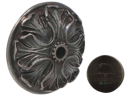 Black Oak Foundry Mini Oak Leaf Emitter | Antique Pewter Finish | M222-AP