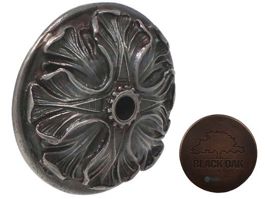 Black Oak Foundry Mini Oak Leaf Emitter | Distressed Copper Finish | M222-DC