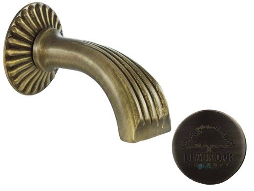 Black Oak Foundry Roma Spout | Brushed Pewter Finish | S19-BP