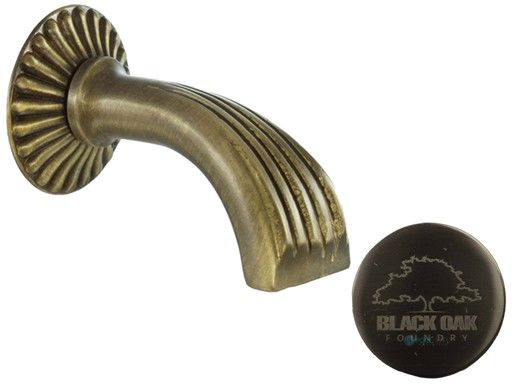 Black Oak Foundry Roma Spout | Brushed Nickel Finish | S19-BN