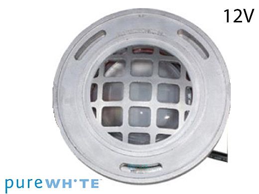 J&J Electronics PureWhite LED Underwater Fountain Luminaire | Guard Only No Base | 12V 50' Cord | LFF-S1L-12-WG-NB-50