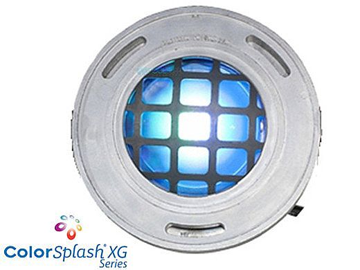 J&J Electronics ColorSplash LED Underwater Fountain Luminaire | With Guard No Base | 120V 50' Cord | LFF-F1C-120-WG-NB-50