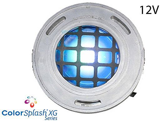 J&J Electronics ColorSplash LED Underwater Fountain Luminaire | With Guard No Base | 12V 50' Cord | LFF-F1C-12-WG-NB-50