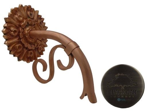 Black Oak Foundry Small Droop Spout with Versailles | Antique Pewter Finish | S400-AP