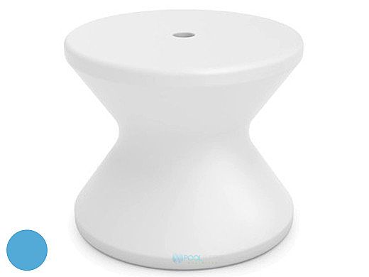 Ledge Lounger Signature Collection 14" Side Table with Umbrella Hole | Light Blue | LL-SG-ST-14H-LB