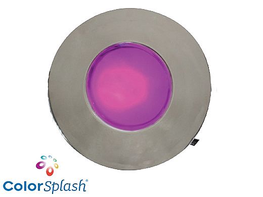 J&J Electronics ColorSplash LED Underwater Fountain Luminaire | No Base No Guard | 120V 50' Cord | LFF-F1C-120-NG-NB-50
