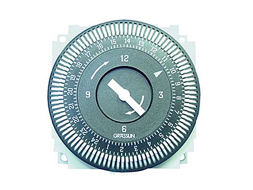 Grasslin Electromechanical Time Clock | 24V 24 Hr 60 HZ | FM-1STUZ-L
