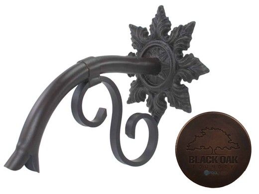 Black Oak Foundry Small Droop Spout with Normandy | Distressed Copper Finish | S402-DC | S422-DC