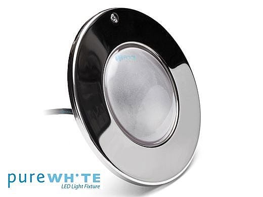 J&J Electronics PureWhite LED Pool Light SwimQuip Series | 120V Equivalent to 600W 150' Cord | LPL-F5W-120-150-PSQ 21086