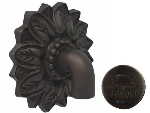 Black Oak Foundry Large Nikila Spout | Antique Pewter Finish | S81-A-AP