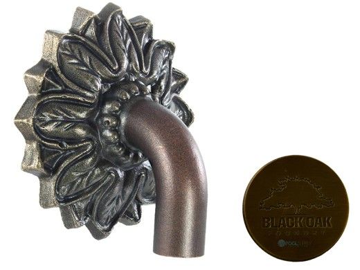 Black Oak Foundry Small Nikila Spout | Antique Brass / Bronze Finish | S80-A-AB | S85-A-AB
