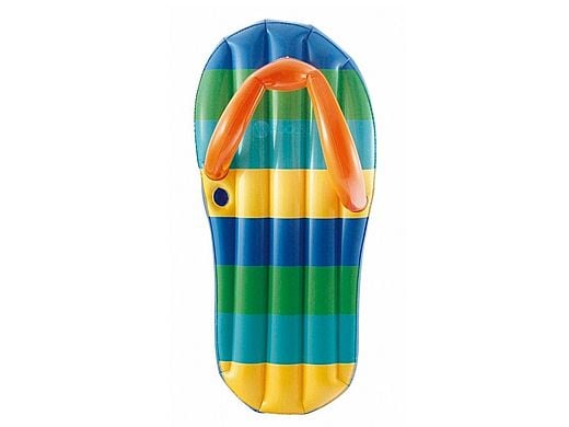 Blue Wave Beach Striped Flip Flop 71" Inflatable Pool Float | NT1773