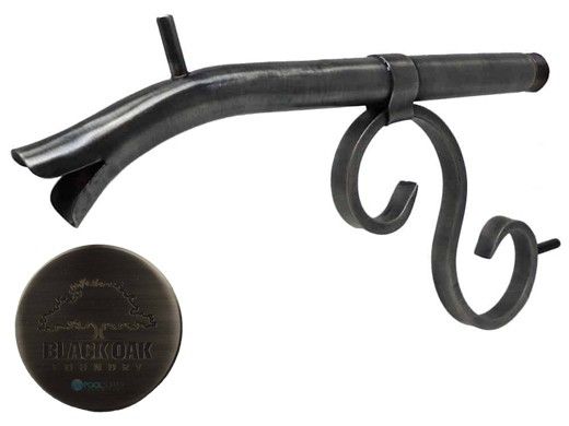 Black Oak Foundry Small Courtyard Spout | Brushed Pewter Finish | S7500-BP | S7532-BP