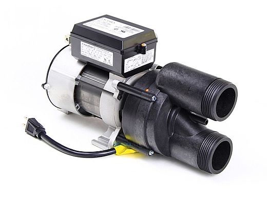 Balboa WOW Bath Pump 5.5A 115V 1SP Front with Air Switch | 1017015
