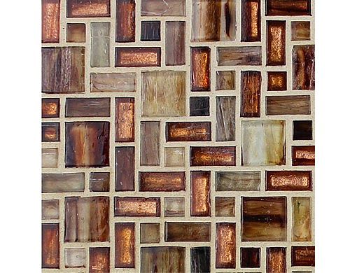National Pool Tile Cosmopolitan Mosaic Glass Tile | Copper | COS-BARCELONA