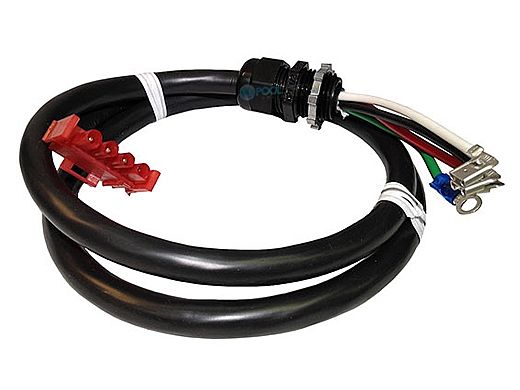 Spa Builders AMP Plug Blower - 4 Pin 14-4 x 34" with Strain Relief Red | 38-0109A