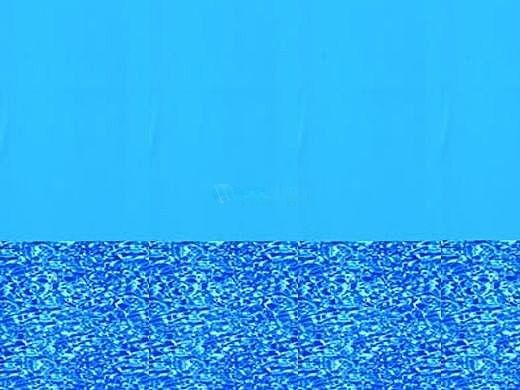 Blue Swirl 12'X18' Oval Heavy Gauge Overlap Style Liner | LI1218MB25