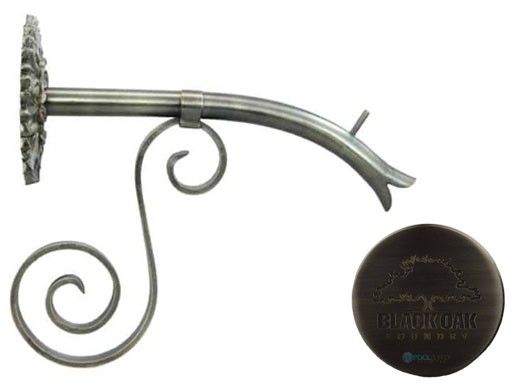 Black Oak Foundry Large Courtyard Spout with Versailles | Antique Pewter Finish | S7685-AP | S7690-AP