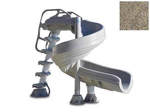 Inter-fab G-Force 2 Pool Slide | 360 Degree Turn | Desert Tan | G4C-T