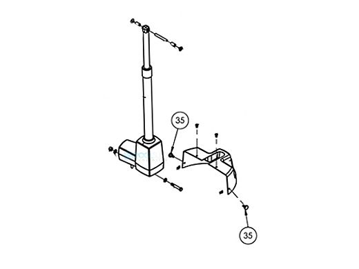 SR Smith aXs Lift Service Thumb Screw Assembly | 700-0001