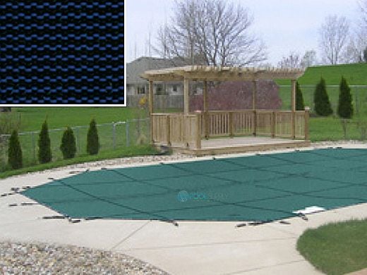 PoolTux 20-Year King99 Mesh Safety Cover | No Step Rectangle 16' x 40' Blue | CSPTBMP16400