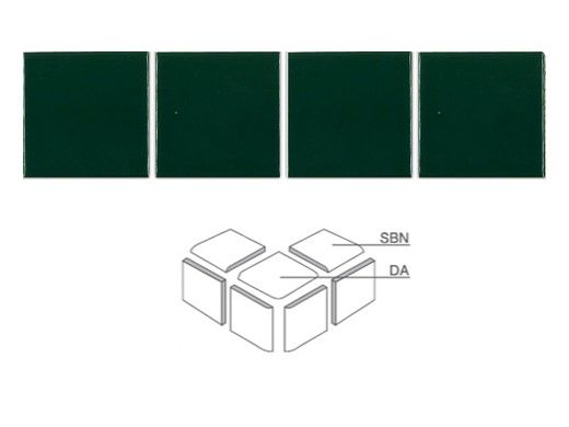 Fujiwa Tile VIP Series 3x3 Bull Nose | Hunter Green | VIP-711ORE