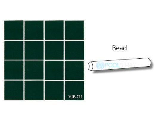 Fujiwa Tile VIP Series 1x3 Bead Tile | Hunter Green | VIP-711BEAD