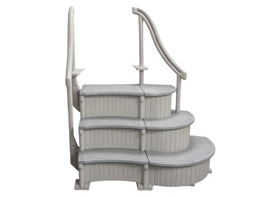 Confer Curve Inpool Step System Add On Unit | Warm Gray | CCX-ADD-2018 | CCX-ADD