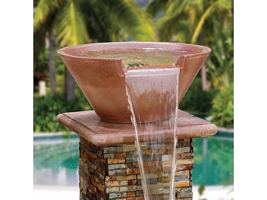 AquaCal Fire FX Illuminated Spillover Water Bowl | Copper | R301015CP