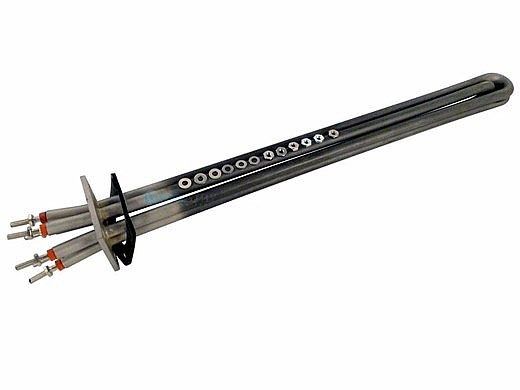 Coates Heater 18kW Element 480V with 4-Bolt Flange & Gasket | Titanium | 20006017T