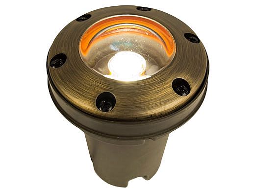 FX Luminaire FC 1 LED Well Light | Weathered Iron | 10 Watt | Zone Dimming | Ring Grate | FCZD1LEDRGWI