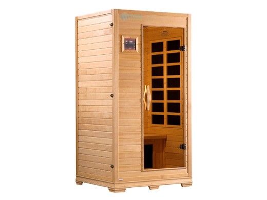 Golden Designs Studio Elite 1-2 Person Near Zero FAR Infrared Sauna | Hemlock | GDI-6109-01 ELITE