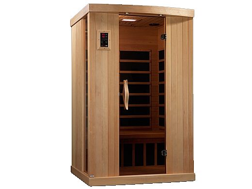 GoldenDesigns PureTech 2 Person Ultra Low EMF Carbon Far Infrared Sauna | GDI-6254-01