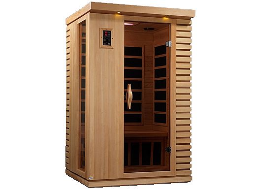 GoldenDesigns PureTech 2 Person Ultra Low EMF Carbon Far Infrared Sauna | GDI-6273-01
