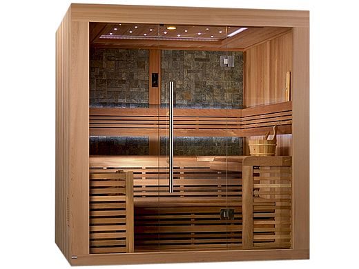 GoldenDesigns Bergen Luxury Edition 4-6 Person Traditional Steam Sauna | Cedar | GDI-7689-01L Cedar