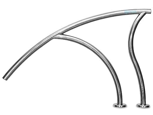 SR Smith Designer Series Deck to Deck Return Stair Rail | 1.90" x .065" Thickness 316L Marine Grade Stainless Steel | DR-D3D50065-MG