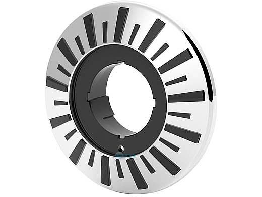 Brilliant Wonders 1.5" LED Light Faceplate Stainless Steel | Dark Gray Accent | 25503-517-220