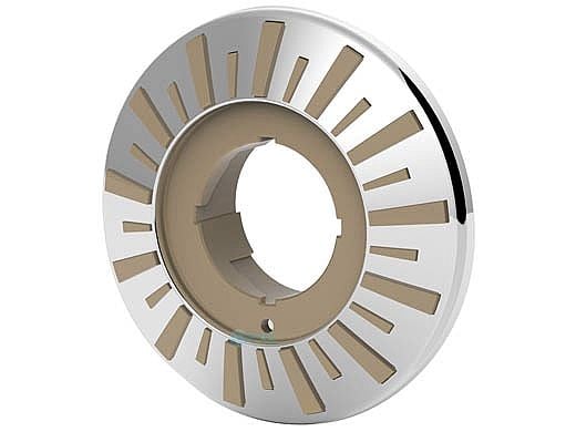 Brilliant Wonders 1.5" LED Light Faceplate Stainless Steel | Tan Accent | 25503-519-220