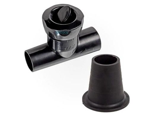 Hayward Poolvergneugen Adjustable Regulator Valve Black with Black Hose Cone | 896584000-969