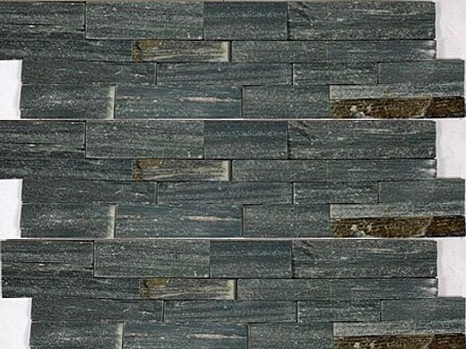 Natural Stone Ledger Panel 6x24 | Ocean Mist | Slate