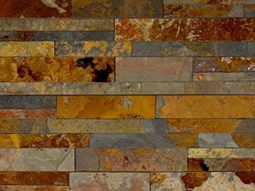 Natural Stone Ledger Panel 6x24 | Sunset Mulit Color | Dressed Slate