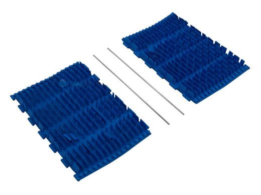 Aqua Products SK Brush, Rubber EZ, Size 12", 2 Brushes 2 Pin | Blue | 2 Pack | SK3016BL