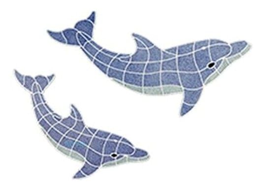 AquaStar Swim Designs Dolphin Pre-Filled Frames Set | 1 Medium 1 Large | F2029-01