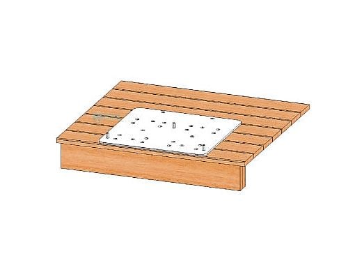 Aqua Creek Spa Lift Elite/Ultra Wood Deck Anchor | F-107UEWDA