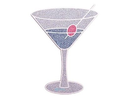AquaStar Swim Designs Martini Glass Pre-Filled Frame | F2025-01