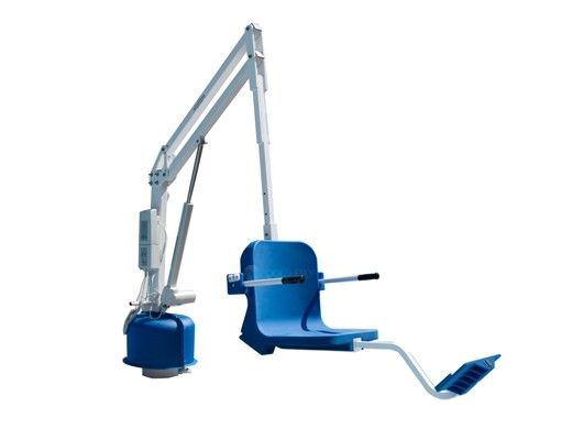 Aqua Creek Scout 2 Pool Lift | No Anchor | White Powder Coat with Blue Seat | F-802SC2